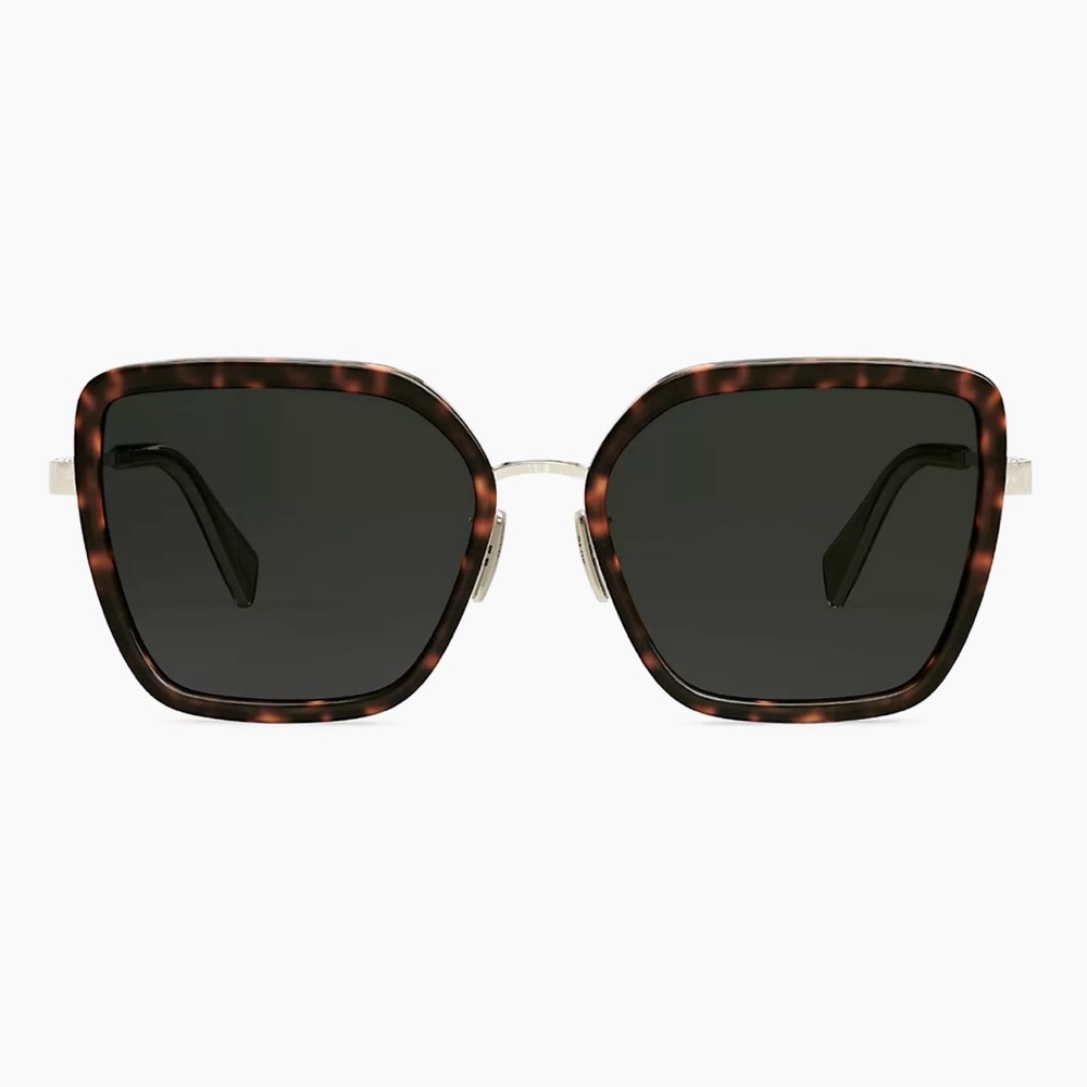 Celine 58mm Butterfly Sunglasses Dark Havana